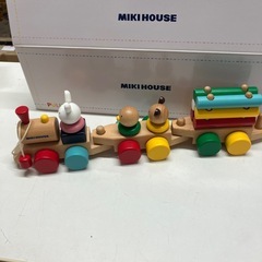 石2511-480 MIKI HOUS 木製　引っ張っるおもちゃ　中古美品の画像