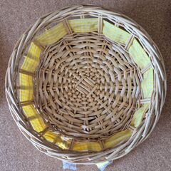 未使用　くまのプーさん　丸皿3枚1セット　かご付の画像