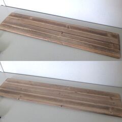 ① ウォールシェルフ 壁掛け棚 棚板長さ90cm 飾り棚 壁面収納 アイアン ブラケット ☆ 札幌市 北区 屯田 の画像