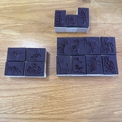 動物たちのスタンプ　の画像