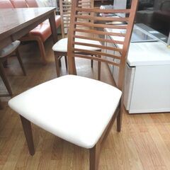 4人掛けダイニングセット テーブル幅170㎝ ブラウン系 イス4脚 ニトリ ロレインシリーズ 引き出し収納付き 食卓セット 西岡店の画像