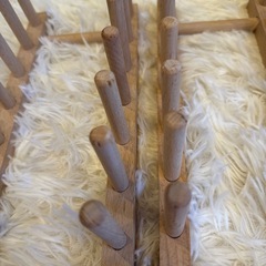 ☆未使用品☆ディッシュラック　食器立て　ディッシュスタンド　木製　2個セットの画像