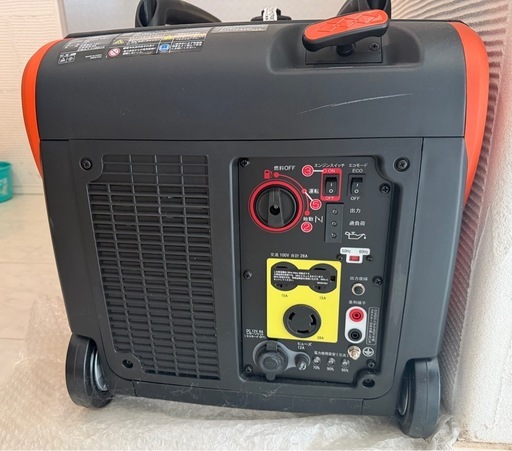 新品 未使用　KOSHIN 工進 インバーター発電機 GV-28i 定格出力2.8kVA
