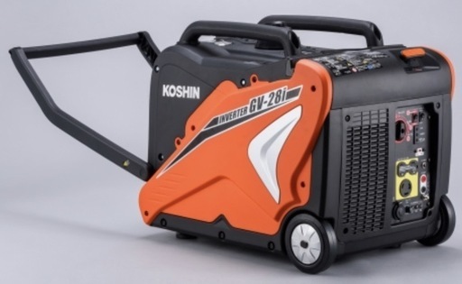 新品 未使用　KOSHIN 工進 インバーター発電機 GV-28i 定格出力2.8kVA