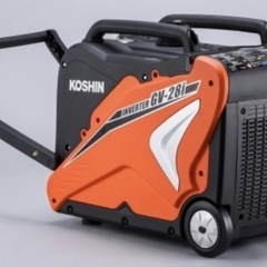 新品 未使用　KOSHIN 工進 インバーター発電機 GV-28i 定格出力2.8kVAの画像