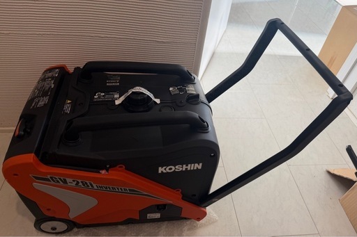 新品 未使用　KOSHIN 工進 インバーター発電機 GV-28i 定格出力2.8kVA