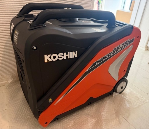 新品 未使用　KOSHIN 工進 インバーター発電機 GV-28i 定格出力2.8kVA