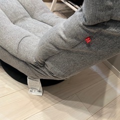 グレーリクライニング座椅子の画像
