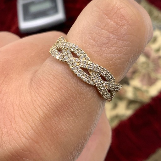 K18 ダイヤモンドリング　4.4g 0.72ct 約17号　エステール