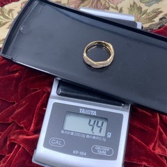 K18 ダイヤモンドリング　4.4g 0.72ct 約17号　エステールの画像