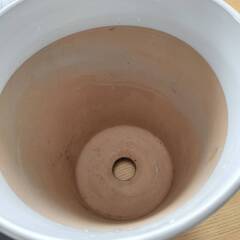 植木鉢　ホワイトの画像