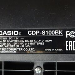 カシオ 電子ピアノ CDP-S100BK 2019年製 88鍵盤 ソフトケース付き【モノ市場東浦店】125の画像