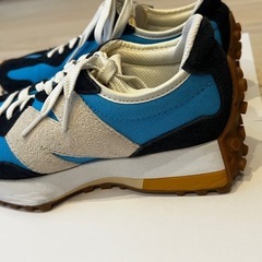 【1回のみ使用】ニューバランス　NB　newbarance  ブルー　スニーカー　327の画像