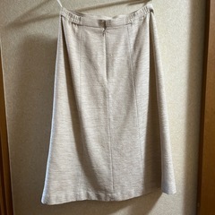 里麻　春秋用スカート(オフホワイト)の画像