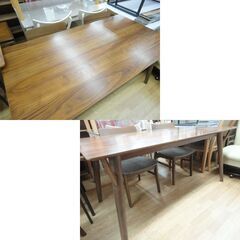 4人掛けダイニングセット テーブル幅150㎝ ミドルブラウン ニトリ フィルンシリーズ イス4脚 食卓セット 西岡店の画像