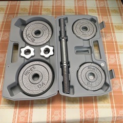 ダンベルセット　ダンベルキット　ダンベル収納箱付　DUMBBELL　VISION QUESTの画像