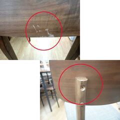 4人掛けダイニングセット テーブル幅150㎝ ミドルブラウン ニトリ フィルンシリーズ イス4脚 食卓セット 西岡店の画像