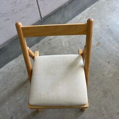 J7P2424 無印良品 折りたたみ 椅子 MUJI イス いす ダイニング チェアー 家具 木製 シンプル 現状の画像