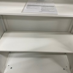 ホワイト スチール書庫・オープン書庫 3段の画像