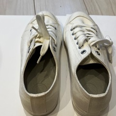 【室内で一度のみ利用】 無印　スニーカー　　白の画像