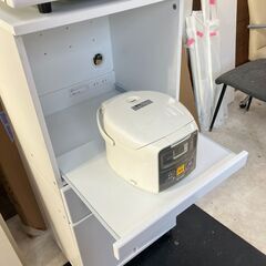 コンパクト キッチン収納 家電収納棚 一人暮らしサイズ キャスター付きの画像