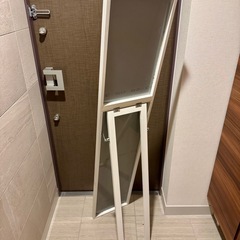 全身鏡/150cm/ホワイト/ミラーの画像