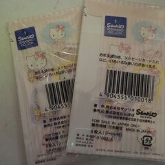 お年玉入れ、ポストカード、キティちゃん、シール付き、５セット、１袋８枚入れ、未使用の画像