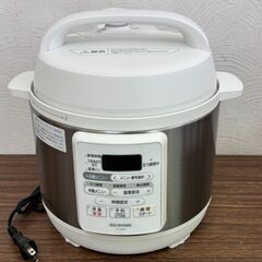 【お売りします】IRIS OHYAMA アイリスオーヤマ E型電気圧力鍋 PC-EMA3 ホワイト 白 調理器具の画像