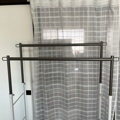 ハンガーラック　2段収納　の画像