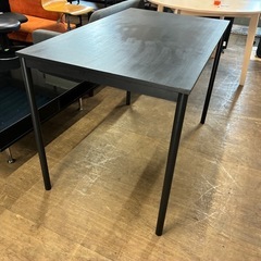 黒いテーブル　ダイニングテーブル　作業用デスク（商品番号14696）の画像