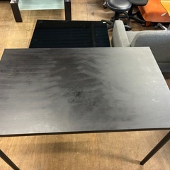 黒いテーブル　ダイニングテーブル　作業用デスク（商品番号14696）の画像