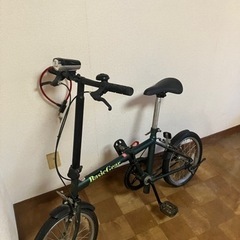 （商談中）現状渡し  空気抜け パンクの有無未確認 折りたたみ自転車Basic gear の画像