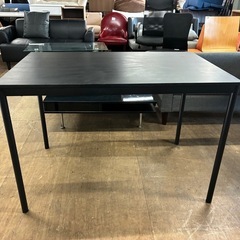 黒いテーブル　ダイニングテーブル　作業用デスク（商品番号14696）の画像