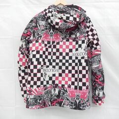 札幌市 清田区 VOLCOM ボルコム スノーボード ジャケット サイズSP(Sサイズ相当) ブラック×ピンクの画像