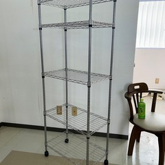 メタルラック　スチールラック　収納ラック　キャスター付きの画像