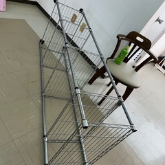 メタルラック　スチールラック　収納ラック　キャスター付きの画像