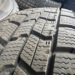 155/65R14 スタッドレス4本ホイールセット　ほぼ新品の画像