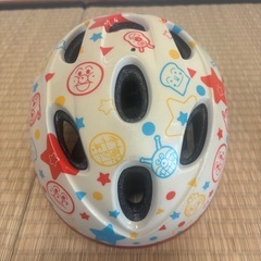 アンパンマン/ロールパンナのぬいぐるみ、子供用ヘルメット、ボール 4点セット）の画像