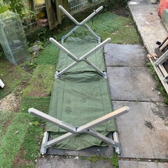 US野戦用ポータブルベッドアルミ製！の画像