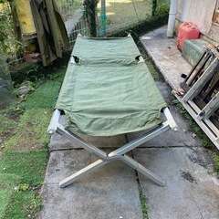 US野戦用ポータブルベッドアルミ製！の画像