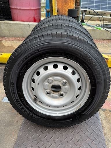 【商談中】ブリザック145/80R12ハイゼット純正ホイール付4本
