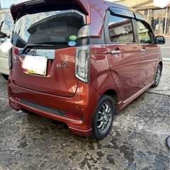 ⓷平成26年　ホンダ　N-WGNカスタム　2WD ナビ　テレビ　前後ドライブレコーダー　車検令和9年11月の画像