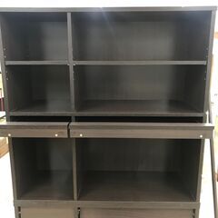 ＼家具＊家電のお店／【ｼﾞｬﾝｸﾞﾙｼﾞｬﾝｸﾞﾙ石川金沢店】マガジンラック ダークブラウン   W(幅)90×D(奥行き)33×H(高さ)181cmの画像