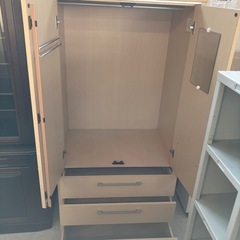 K2511-322 ワードローブクローゼット 引き出し3段付き キズ汚れ有りの画像