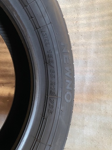 値下げ 夏タイヤ　4本セット新品　155/65R13 