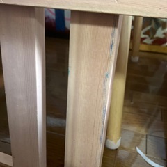 山善　折りたたみテーブル ハイ TPD-8040H(NA)  の画像