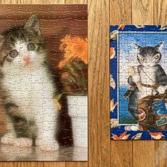 【手渡し限定】ジグソーパズル５種類　ROBERT DOISNEAU ロベール　ドアノー　パリ市庁舎前のキス　わちふぃーるど　旅　トラベルログ　猫　ルノワール　春のブーケ　風景の画像