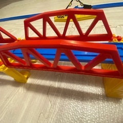 プラレール　ニュー坂レール＆鉄橋＆ストップレール セットの画像