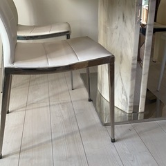 島忠　大理石テーブル　チェアセットの画像