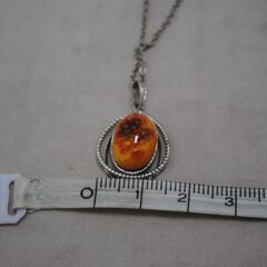 [1744] コハク パール ネックレス２個セット 全長40cmの画像